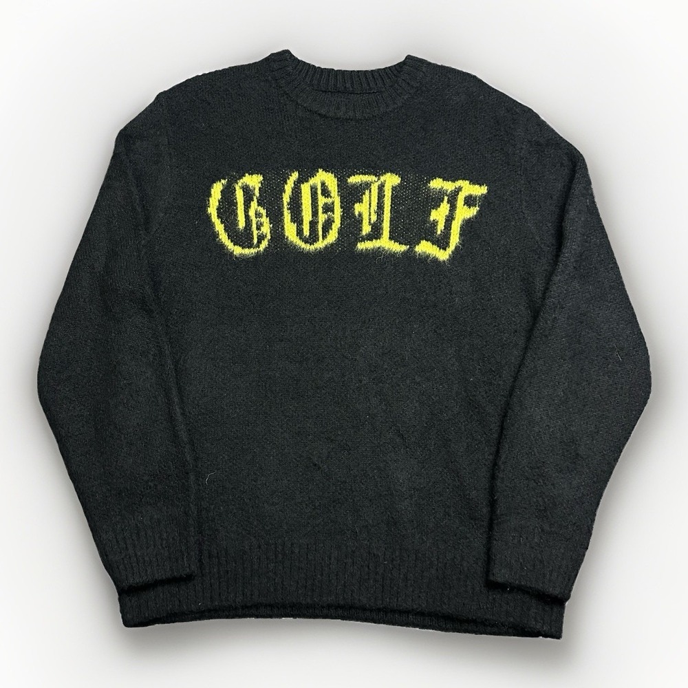 GOLFWANG STAB Mohair Sweater 2024 Black Tyler The Creator Men's Medium Blend